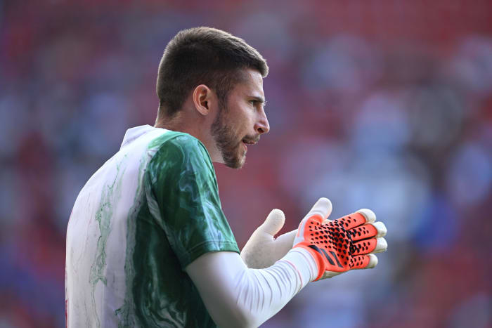 Guglielmo Vicario pictured in June 2023 before the UEFA Nations League game between Italy and Spain